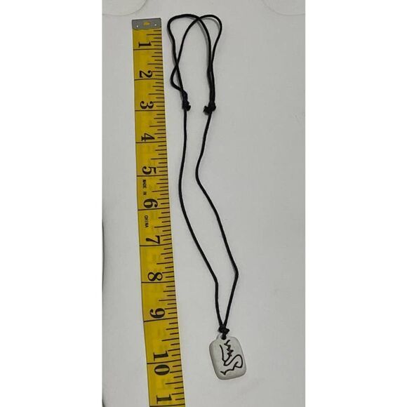 Chinese Astrology Porcelain Horse Necklace Black‎ - Picture 4 of 10